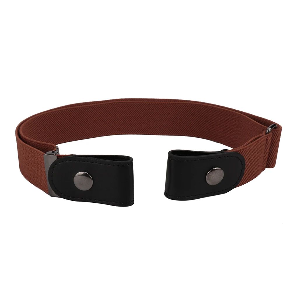 Женский и мужской ремень с регулируемой талией тонкий стрейч без пряжки