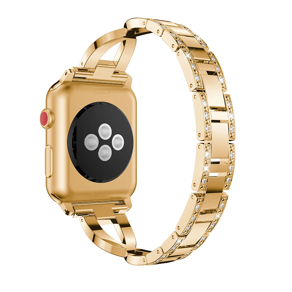 Ремешок из нержавеющей стали для Apple Watch Band 42/44 мм металлический сменный Браслет
