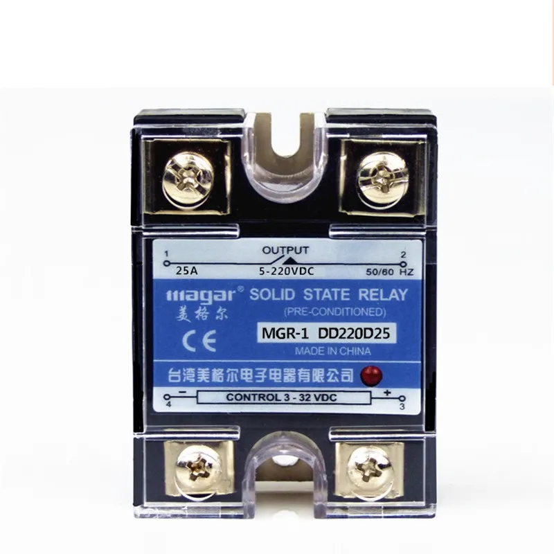 10 шт./лот Mager SSR 25A 24V DC-DC твердотельное реле MGR-1 DD220D25 | Обустройство дома