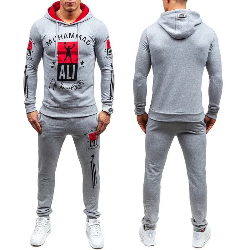 Gusskater brand new fast selling European and American cross border dedicated men's cardigan hooded sweater pants suit | Мужская
