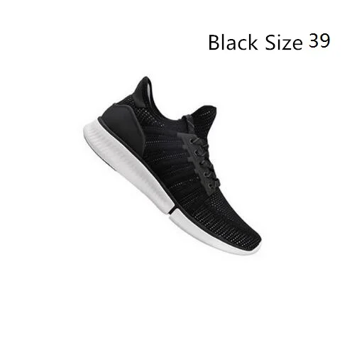 Black Size 39 Xiaomi Mijia Смарт Кроссовки Спортивная профессиональная Мода IP67 Водонепроницаемый поддержка смарт-чип(не включая - Цвет: Black Size 39