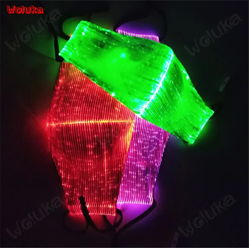 Светодиодный люминесцентный Танцы электро-слог Люминесцентная маска батут
