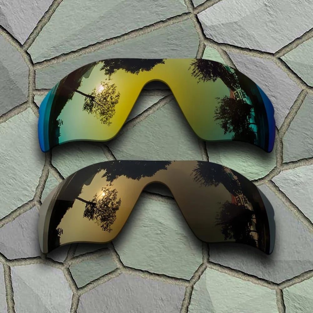 Солнцезащитные очки Oakley с поляризационными стеклами сменные желтые золотые и