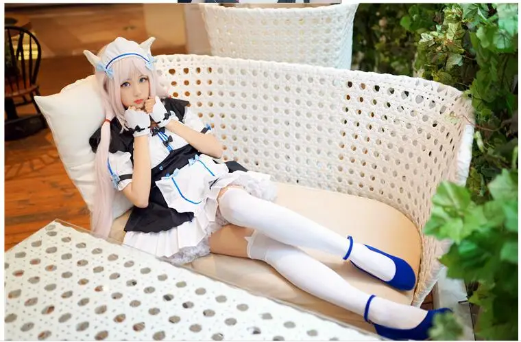 NEKOPARA Косплей nekopara шоколад ваниль Костюм Хэллоуин горничная Платье