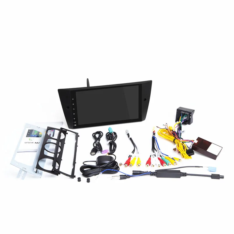9-дюймовый полносенсорный Автомобильный мультимедийный плеер GPS Android 2 Din для BM W 3