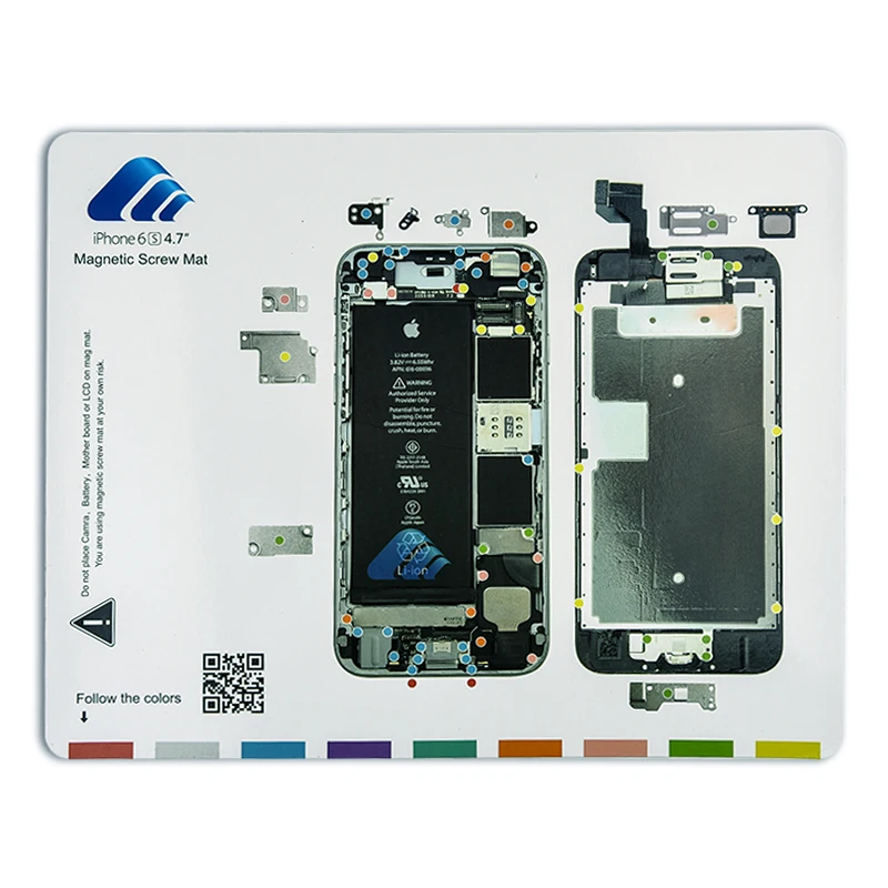 Professional Magnetic Screw Mat Technic Repair Pad for iPhone 6 6S 7 Opening Tool For Plus | Мобильные телефоны и