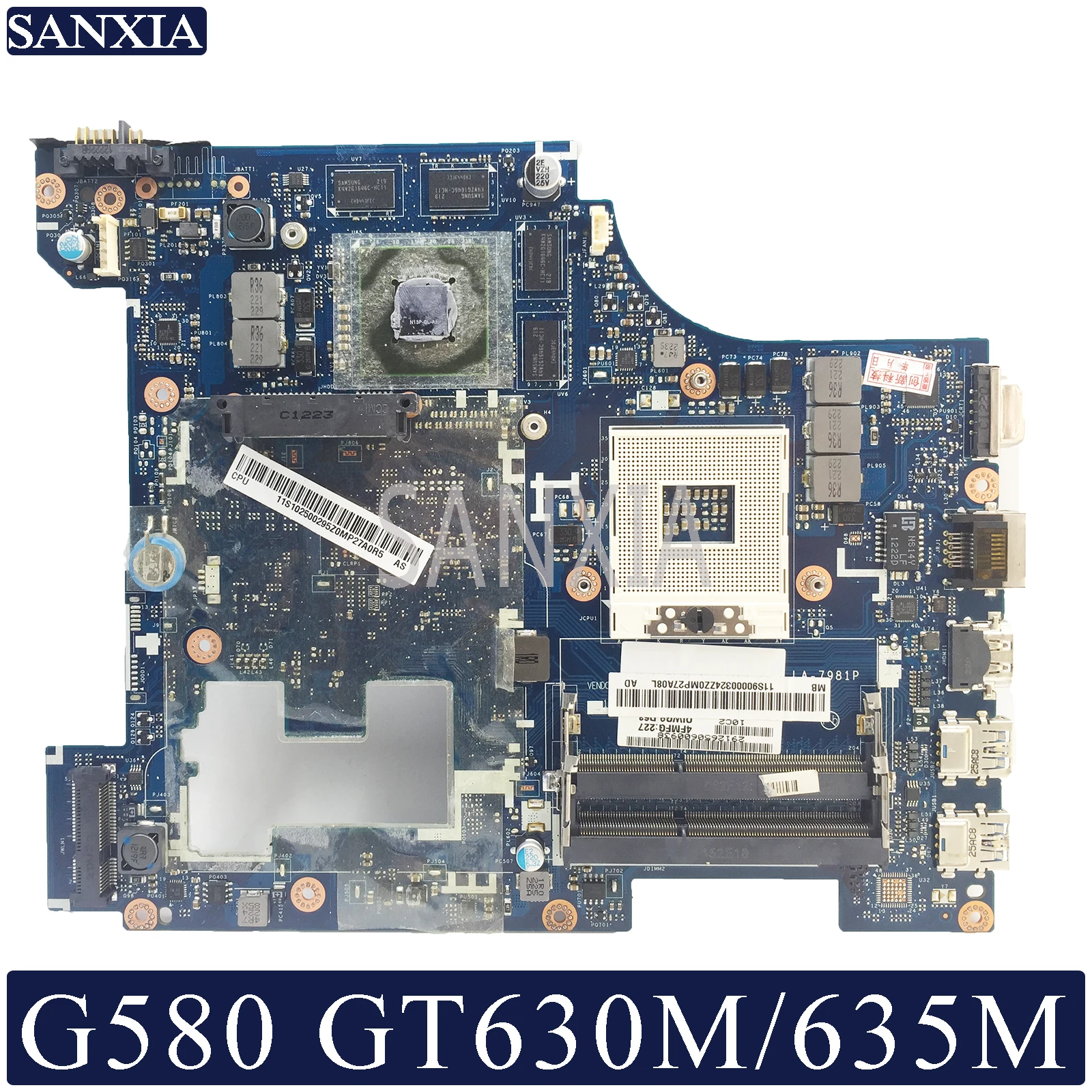 KEFU LA-7981P материнская плата для ноутбука lenovo G580 оригинальная материнская плата GT630M/GT635M