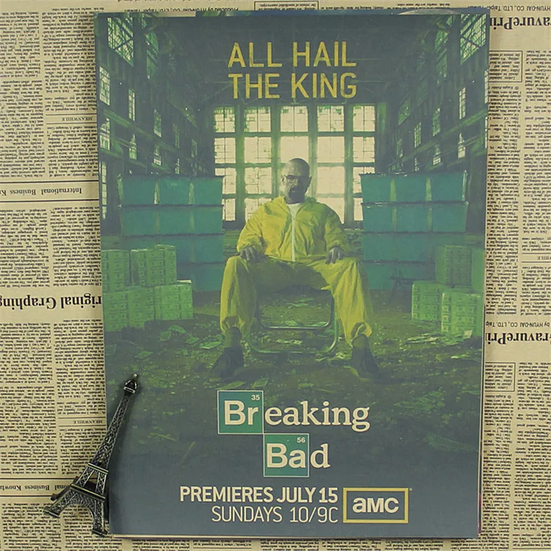 Домашний декор винтажная классика Breaking Bad сериал ретро-постер к фильму