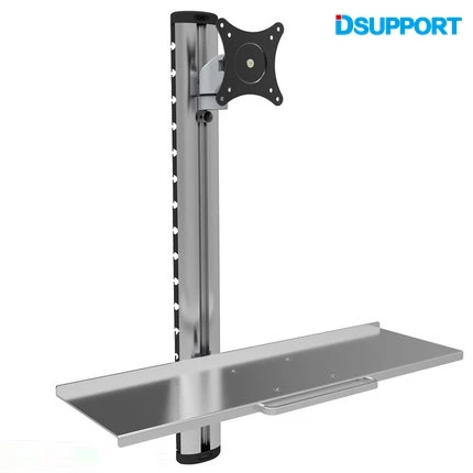 Складная эргономичная Алюминиевая Подставка для монитора и клавиатуры