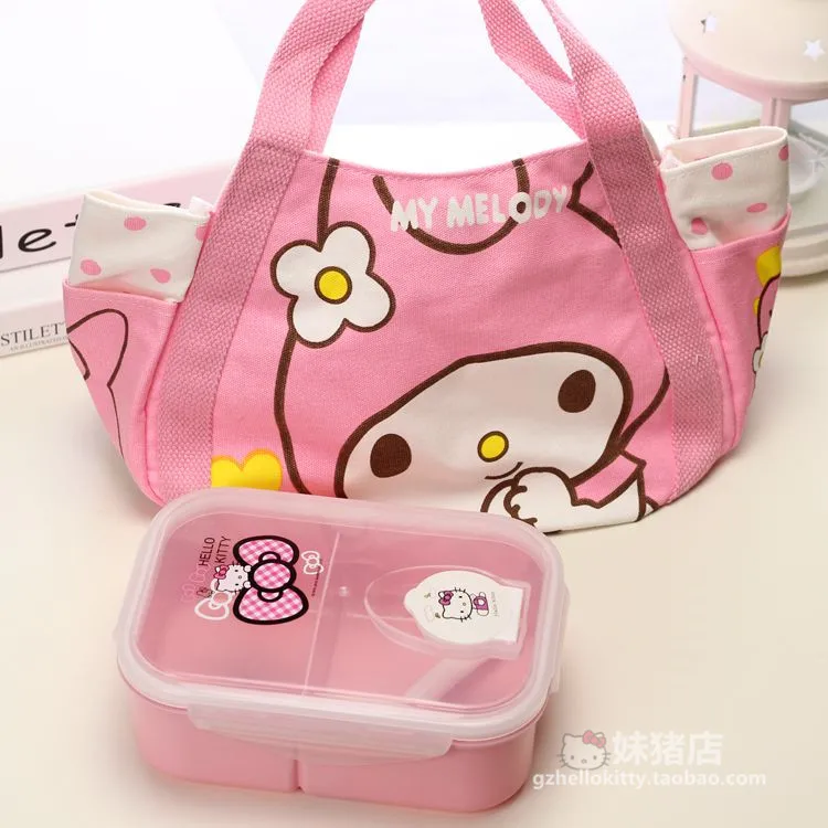 Kawaii hello kitty My Melody Little Twin Star Rilakkuma Холщовая Сумка для покупок складные сумки на плечо пляжная сумка Мультяшные сумки-тоут