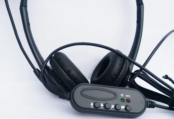 USB проводные наушники гарнитура микрофон для ноутбука ПК компьютера чата