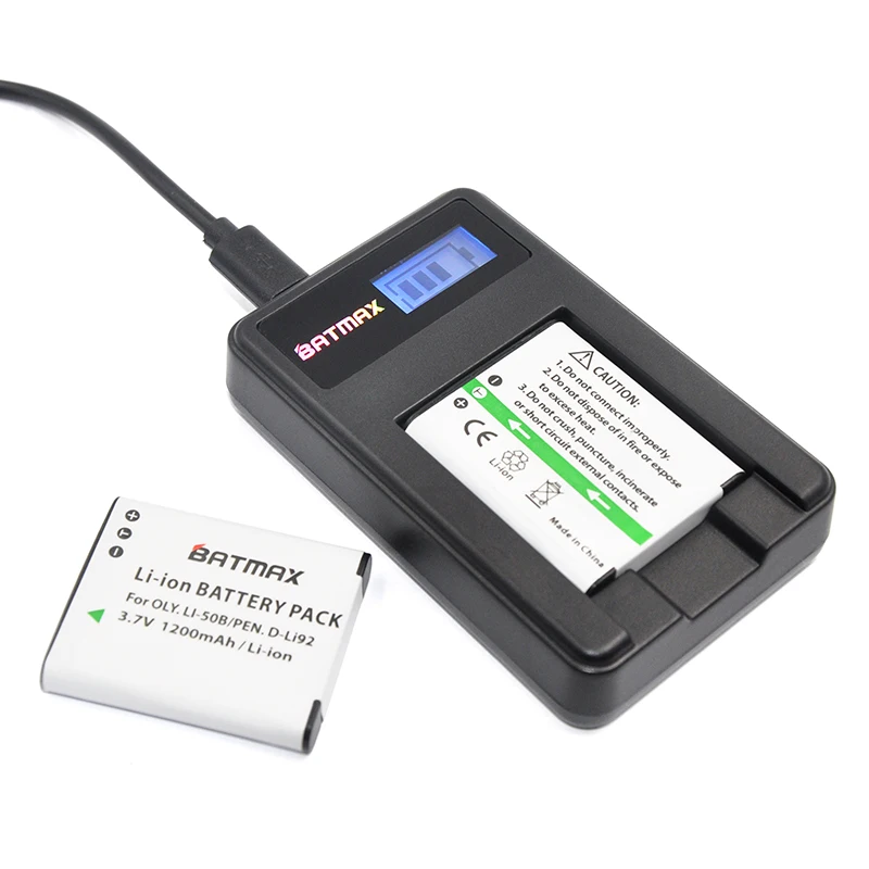 ЖК дисплей USB зарядное устройство для Olympus Li 50B 70b li 90b D LI92 аккумулятор Pentax X70 Stylus 1010