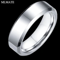black blue silver color tungsten carbide rings for men wedding engagement band ring jewelry 6mm size 7 12