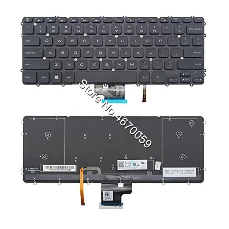 Черная клавиатура с раскладкой стандарта США для Dell Precision M3800 XPS 15 9530 0 HYYWM Макет
