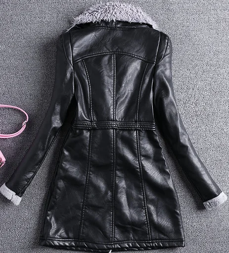2018 Chaquetas De Cuero Mujer кожаная куртка для женщин 2xl женское новое пальто из овечьей кожи