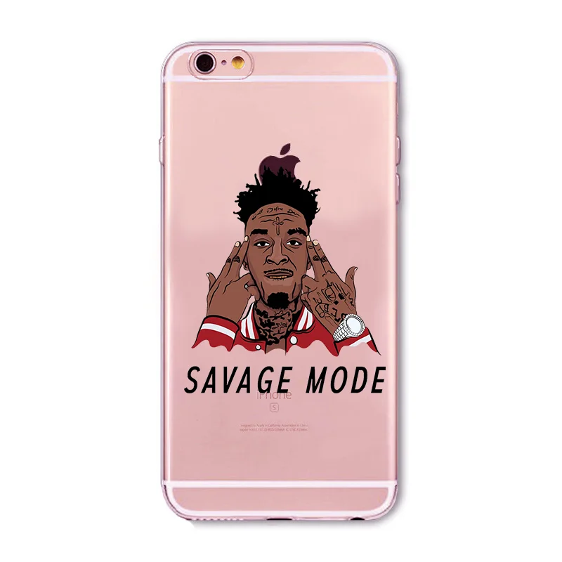 21 Savage псих режим чехол для iPhone X XS Max XR 8 SamsungS7 S8 S9 FLEXIN на моем SKRRRT силиконовый |