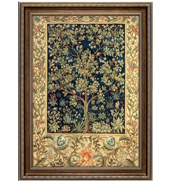 

New Lucky Tree Scenery Embroidery Needlework Crafts 14CT Unprinted Aida DIY Quality Cross Stitch Kits Handmade Arts Decor