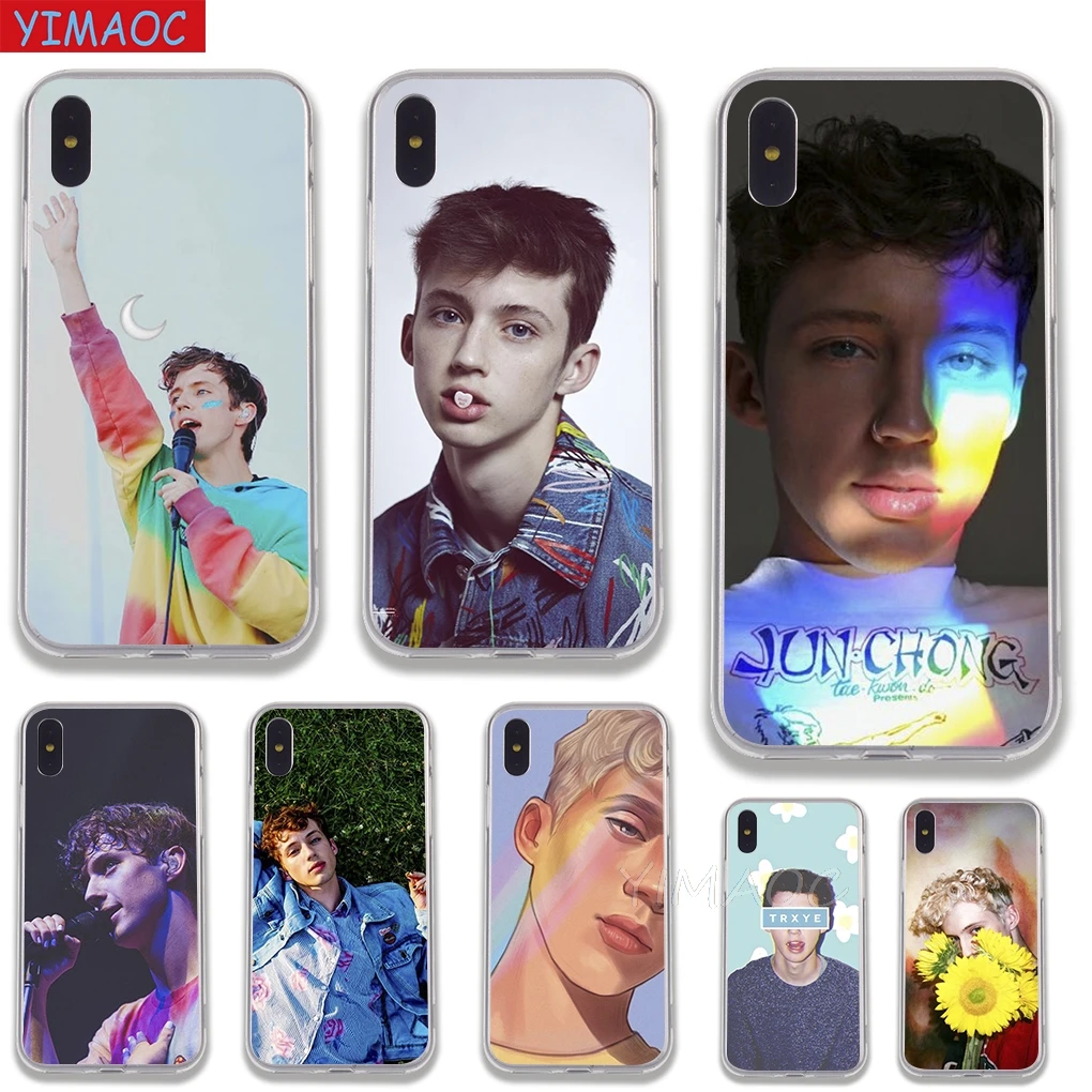 Мягкий чехол YIMAOC Troye Sivan TRXYE из ТПУ и силикона для iPhone 8 7 6 6S Plus 5 5S SE X XR XS 11 Pro Max |