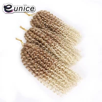 3packs 8 mali bob crochet braids eunice synthetic hair for braid high temperature kinky curly bundles ombre hair extensions