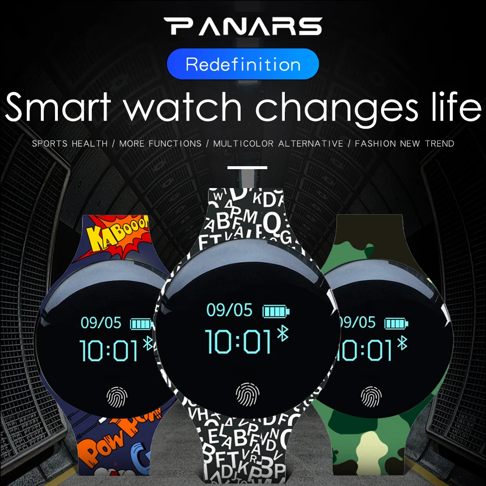 Смарт часы panar с Bluetooth женские для IOS Android мужские и спортивные наручные шагомером