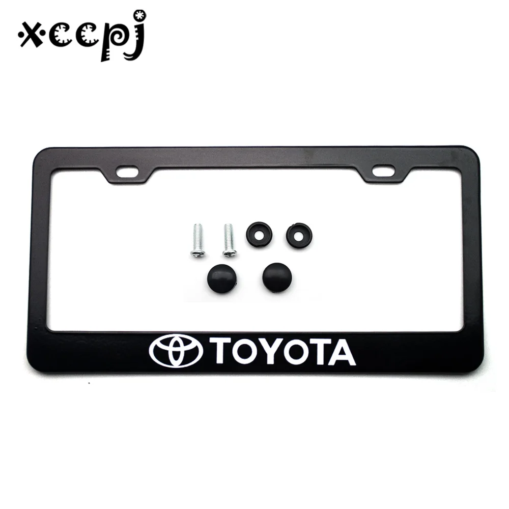 1 шт. универсальные отверстия из нержавеющей стали черный Автомобильный номерной