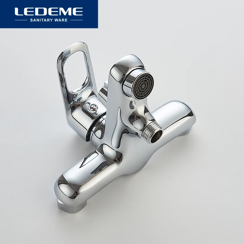 LEDEME Смеситель для ванны с коротким изливом. латунь Цвет: хром L3249|faucet chrome|faucet