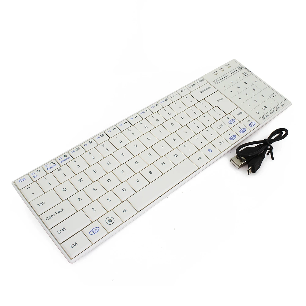 

CHYI Bluetooth 3.0 Wireless Keyboard Ultra-thin Touch Pad Slim Computer Keypad For Windows Mac / IOS Android Smart Phone Laptop