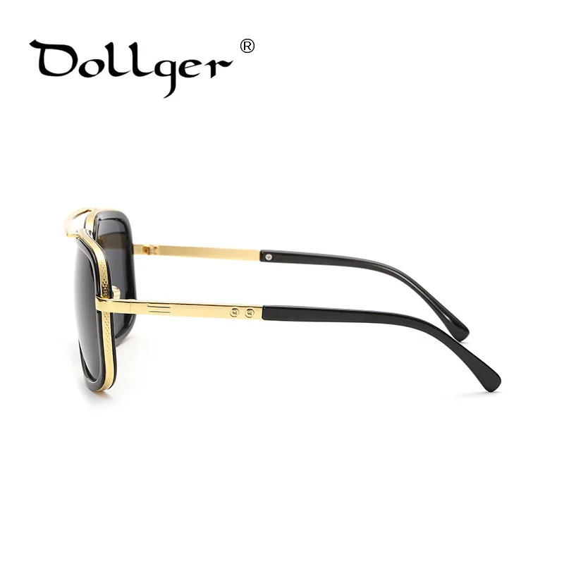 Dollger ретро большие квадратные солнцезащитные очки мужские и женские UV400 HD линзы