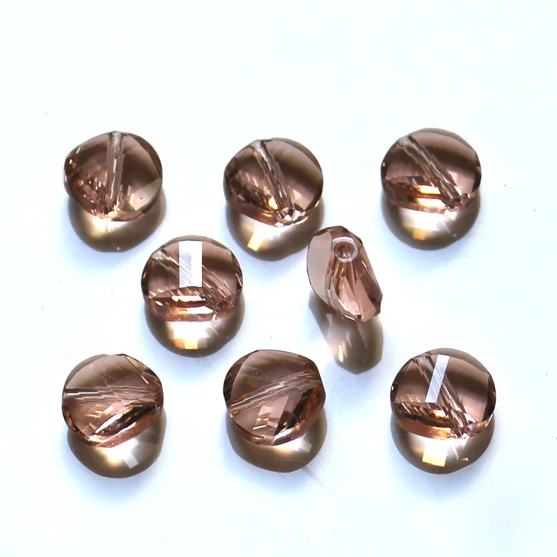 Shangquan Twist Shape AAA Austrian crystal beads 10mm 50pcs Button glass for jewelry making bracelet DIY | Украшения и аксессуары