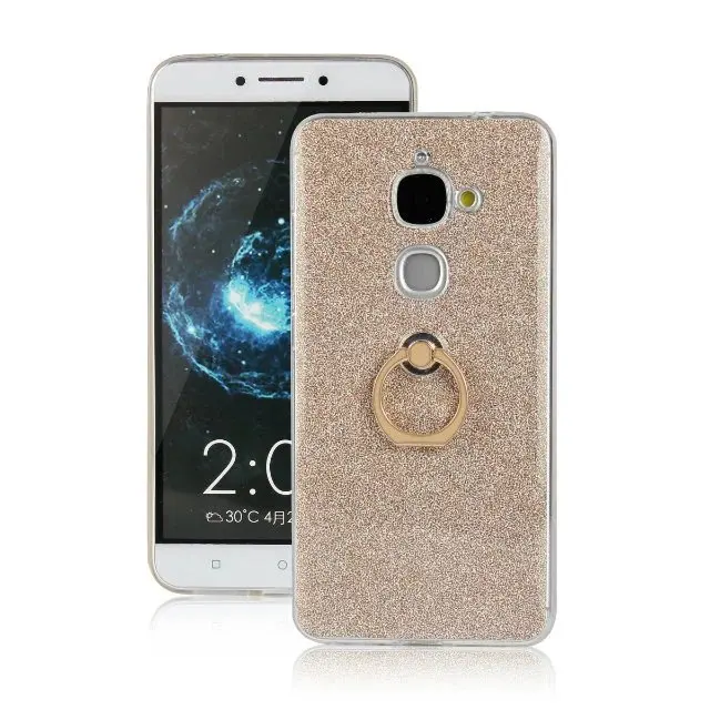 Mobile Phone Cases For Letv LeEco Le2 Le 2 X620 TPU Case Soft Silicone Back Skin Cover Bling Glitter Metal Ring Stand |