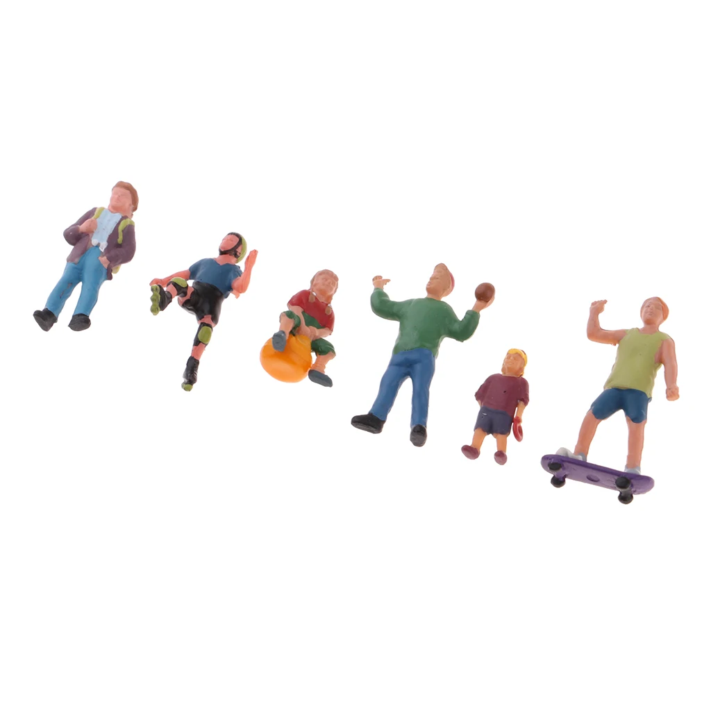 1/87 расписные Фигурки игроков модель HO OO шкала для украшения песочного