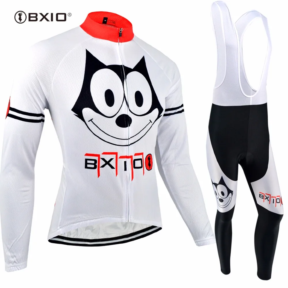 BXIO зимний теплый флисовый комплект для велоспорта теплая одежда с длинным