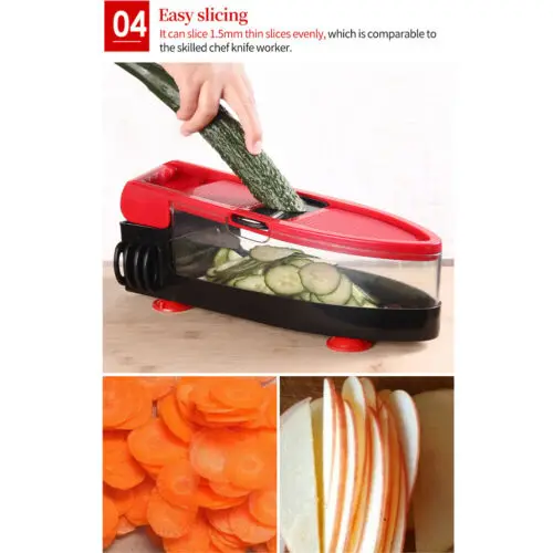 Mandoline Многофункциональный пластиковый резак для овощей из нержавеющей стали