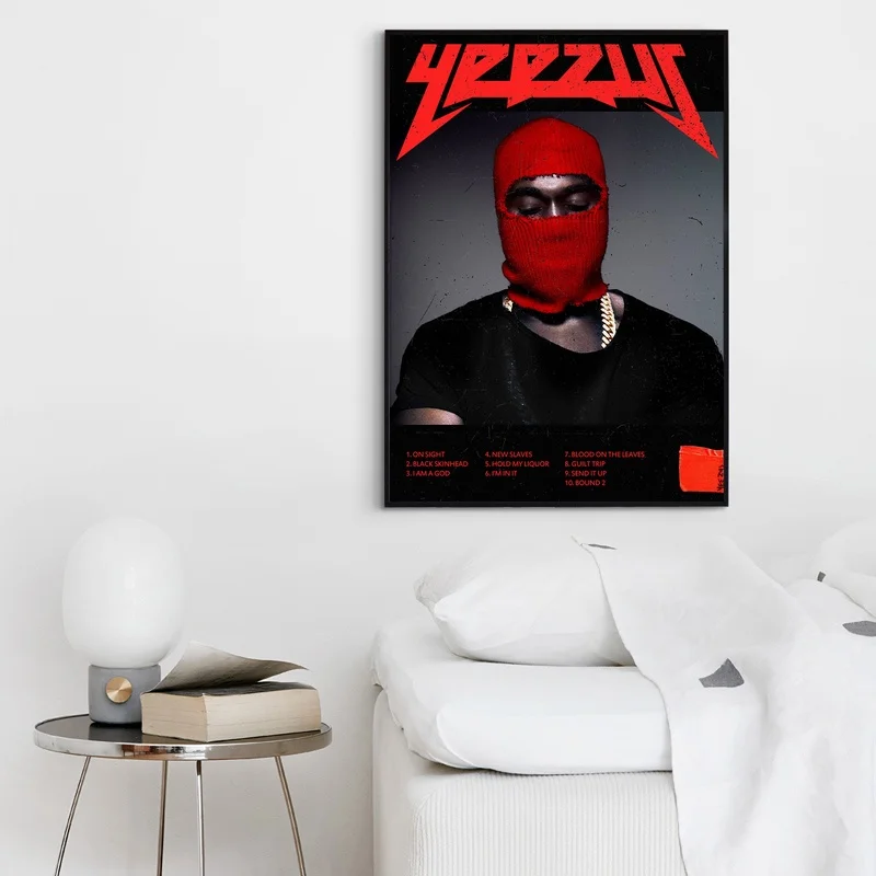 Альбом Kanye West-Yeezus альбом для поп-музыки Обложка искусство на холсте гостиной