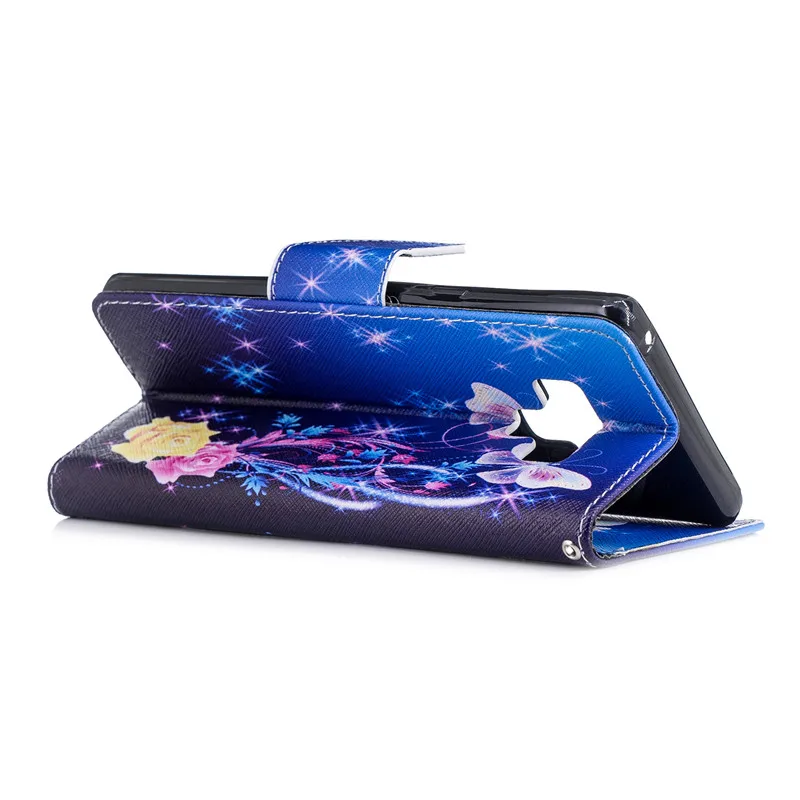 Для Samsung Note 9 Чехлы для Galaxy Роскошный чехол кошелек из искусственной кожи с