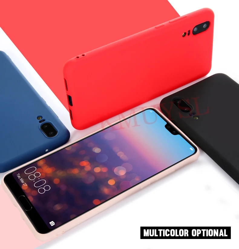 Мягкий чехол ярких цветов для huawei P30 Pro Y9 Y6 Y7 Prime P Smart mate 20 Pro P20 Lite Honor 8A Pro 8A 8S 7A 7C черный чехол