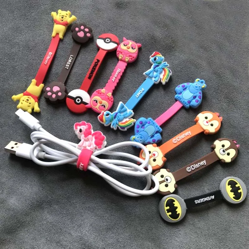 Trig Rain Cartoon Cable Organizer, моталка, маленький пони, протектор, провод, шнур, управление, маркер, держатель, крышка для наушников, USB