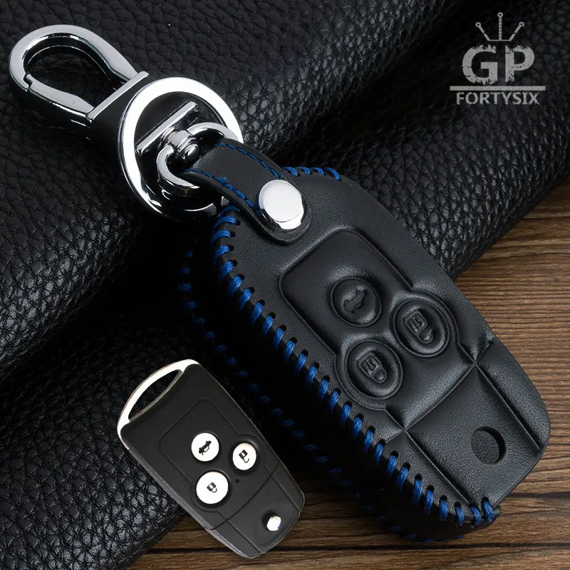 Leather Car Key Case Cover Keychain Fit For Honda Accord City Civic Crv Element Hrv Odyssey Crider Jed Spirior Wallet | Автомобили и