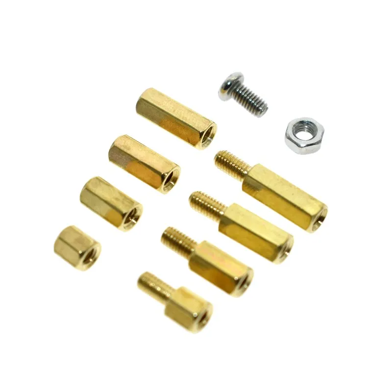 WAVGAT M3 5/8/10/12 мм PCB Hex мужской женский нитки Латунь Spacer противостояния/винт/гайка Ассортимент Набор Наборы с Пластик сумка