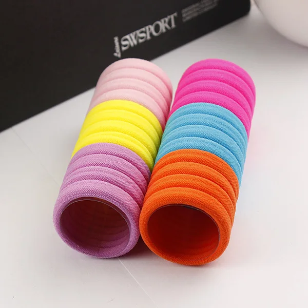 Женские резинки для волос разных цветов 24 шт. фиксации хвостиком карамельного