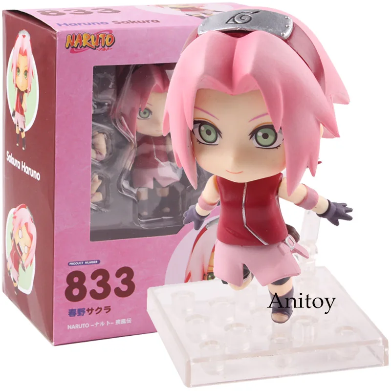 Аниме Наруто Сакура Харуно фигурка Nendoroid 833 ПВХ Наруто-куклы Коллекционная модель игрушки