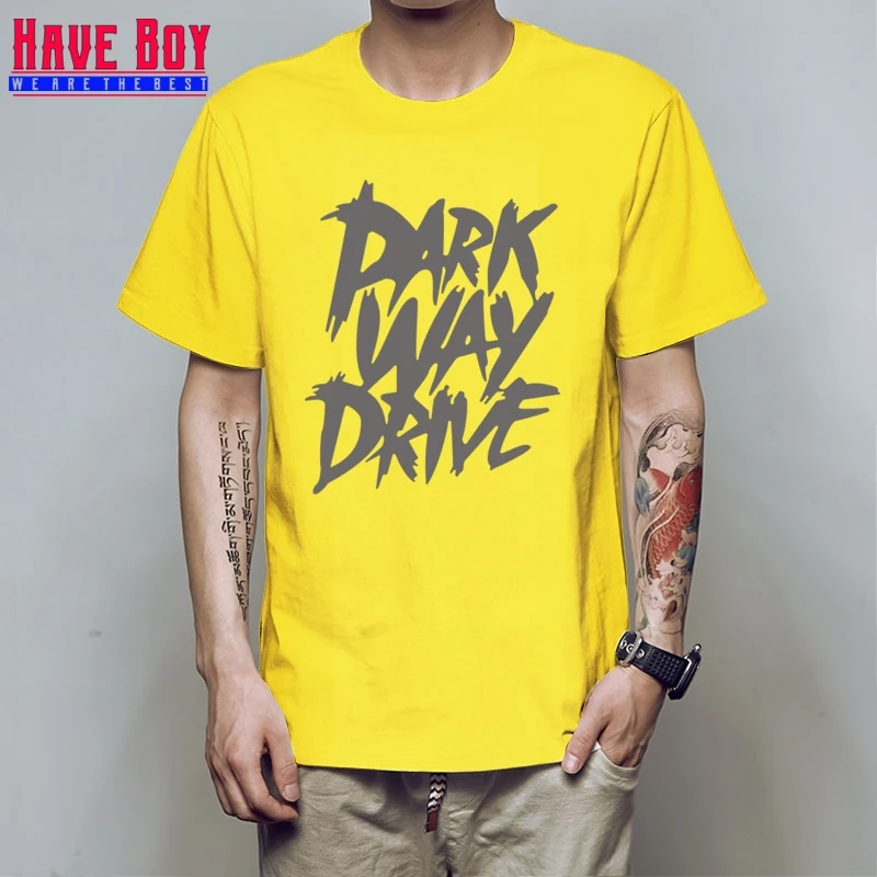 У мальчика Parkway Drive Для мужчин футболки новых печатных Металкор панк Футболка Модные Изделие из хлопка с короткими рукавами рок Для мужчин футболка Топы HB427 - Цвет: yellow gray