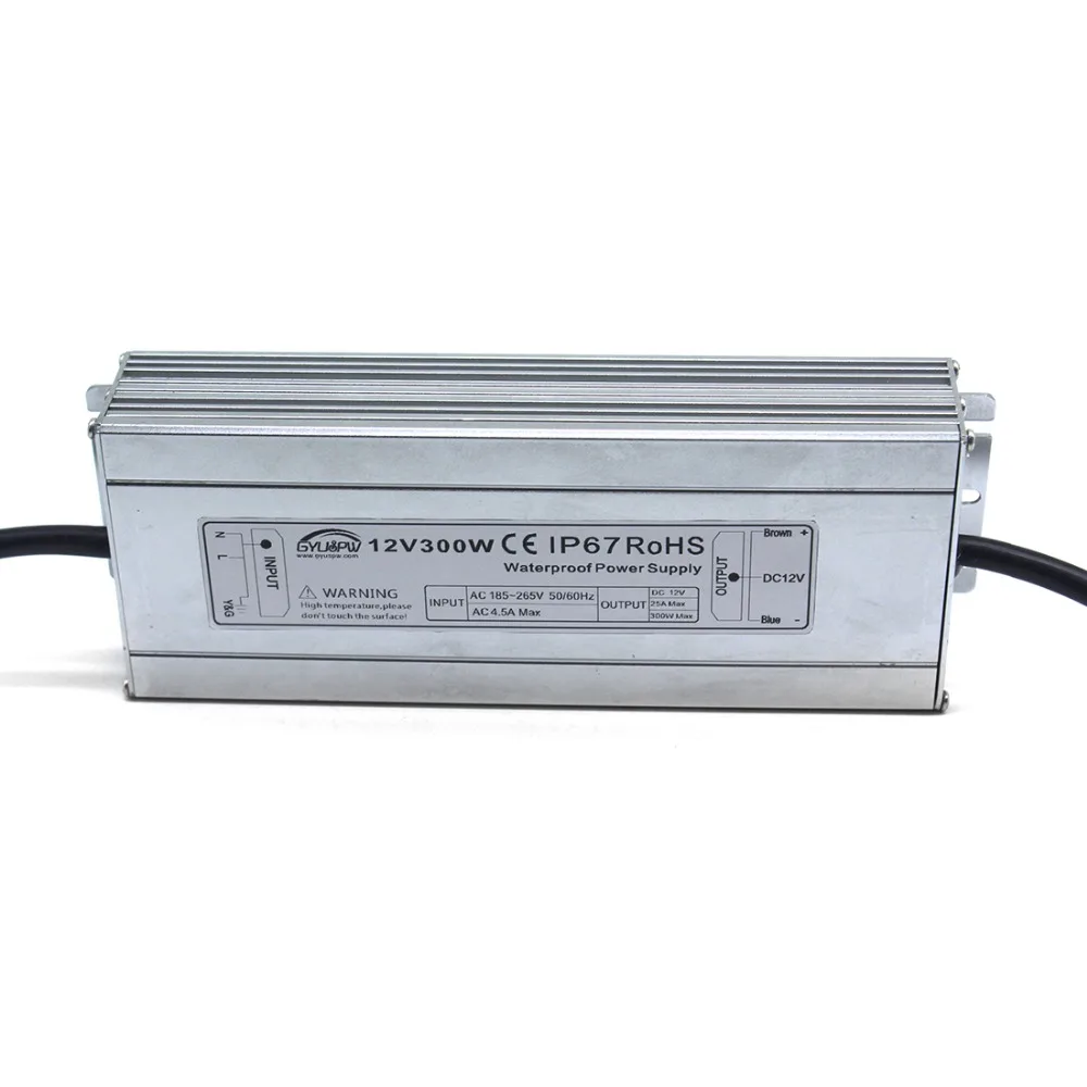 Водонепроницаемый ip67 светильник трансформатор DC24V DC12V 36 Вт 40 50 60 72 100W 120W 150W 200W 250W 300W