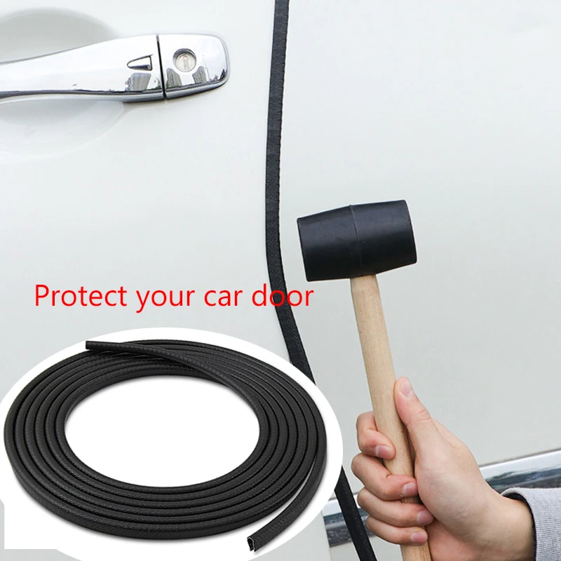 

5M Car Door Anti Collision Strip Edge Scratch Protector Strip Sealing Guard Accessories for Audi BMW Mercedes-Benz Cadillac