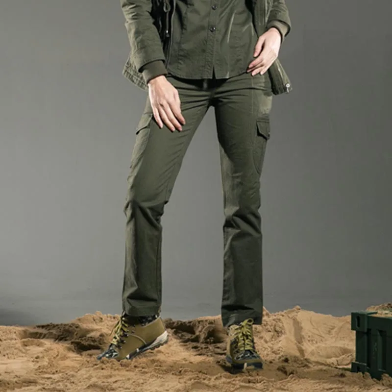 Свободные армейские брендовые высококачественные повседневные женские брюки