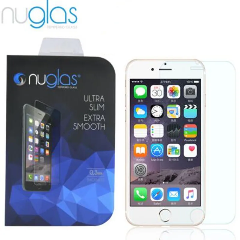 

10PCS/LOT Nuglas 2.5D Premium Real HD Nuglas Tempered Glass Screen Protector Guard For iPhone 7 8