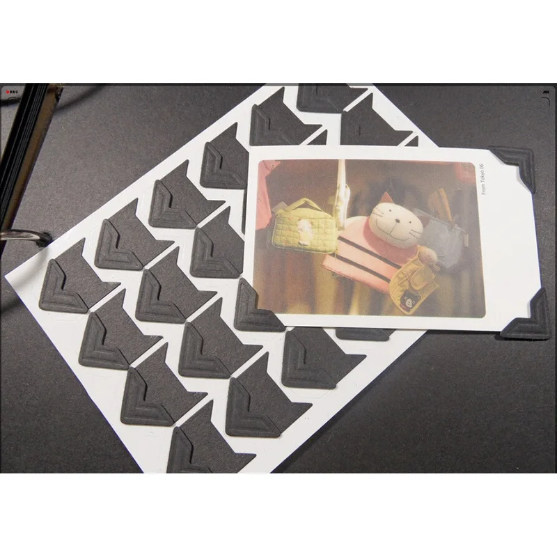 TOYZHIJIA 24 шт/лист милые DIY старинные угловые крафт бумага наклейки для фотоальбомов