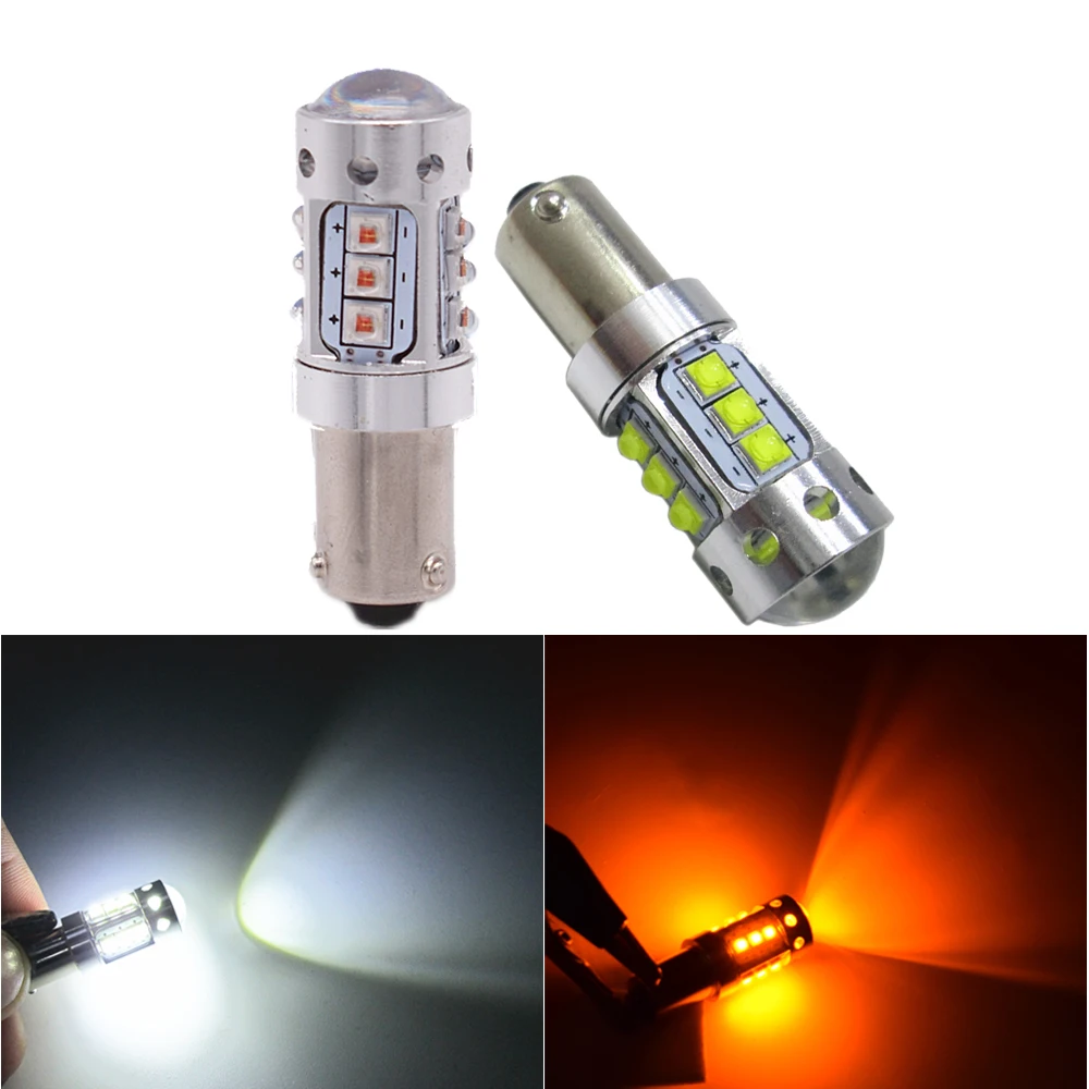 2 шт. BA9S BAX9S BAY9S 16 Светодиодный 80 Вт T4W H6W H21W Canbus без ошибок чип CREE поворотный сигнал