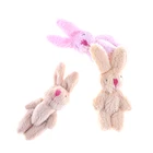 Мини милый мягкий кролик кулон плюшевый кролик кукла DIY украшения подарки для брелок букет игрушка