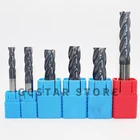 Концевая фреза HRC50, 1 шт., длинная фреза из карбида вольфрама для металла, 14 мм, 16 мм, 18 мм, 20 мм, 100 мм